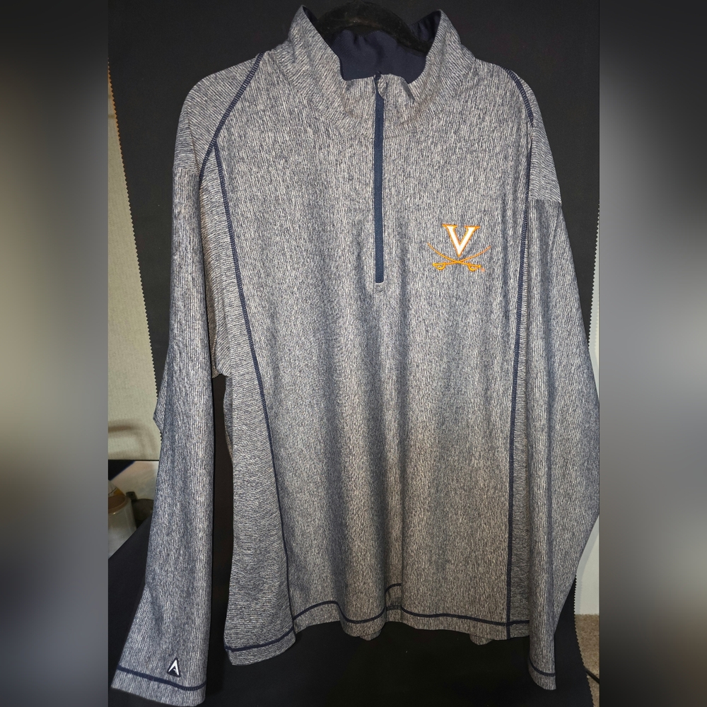 Antigua Mens Virginia Tech Quarter Zip Pullover 3xl
